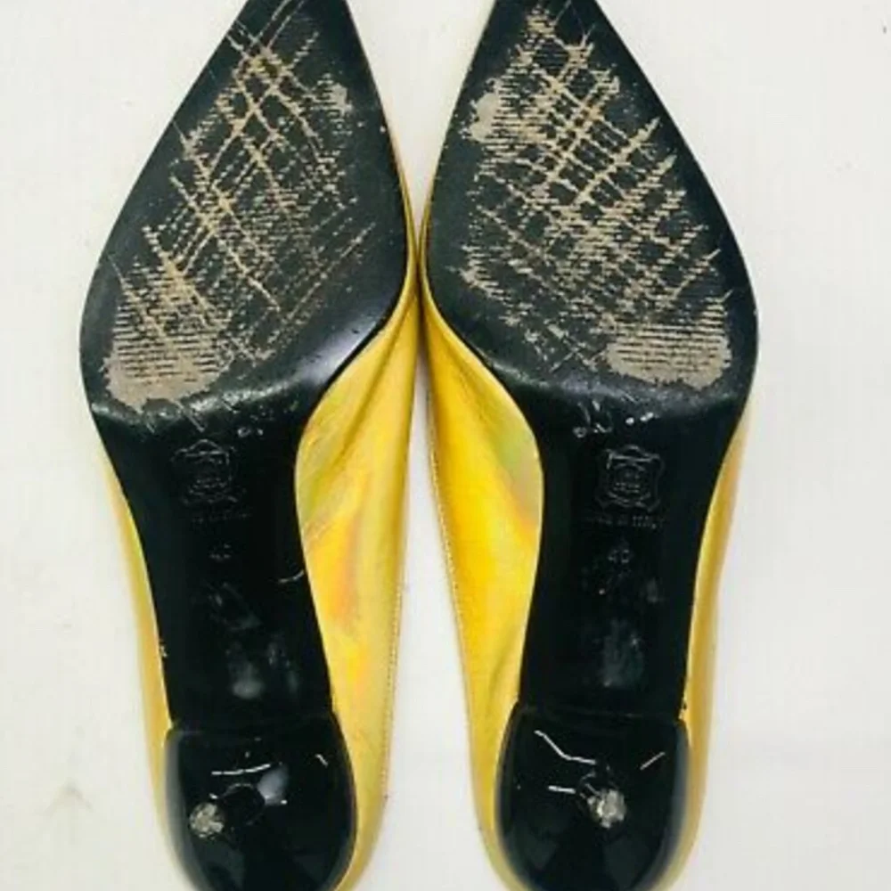 Dolce Gabbana Hologram Leather Kitten Heels - Picture 4 of 5